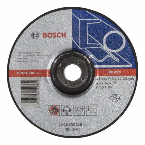 Bosch tisztítókorong fémhez 180x6.0mm A 30 T BF hajlított