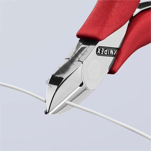 Knipex elektronikai oldalcsípő fogó mártott nyél 115 mm