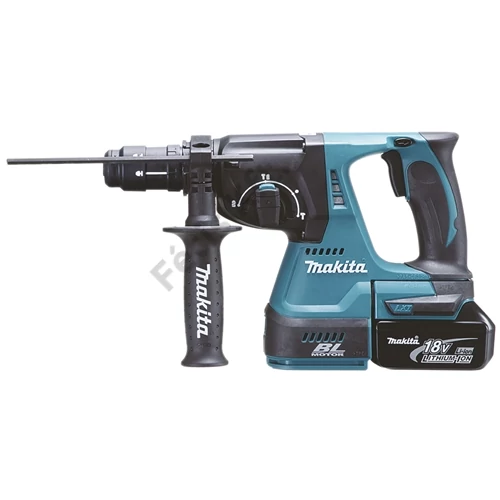 Makita DHR243RTJ 18V LXT Li-ion BL 2.0J SDS-Plus fúró- vésőkalapács cst 2x5.0Ah