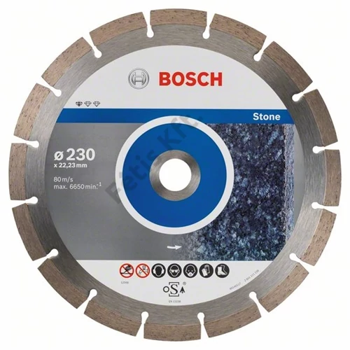 Bosch vágókorong, gyémánt 230x2.3x22.23 mm kő 10 db