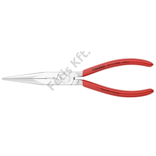 Knipex félkerekcsőrű fogó vágóéllel (gólyacsőr fogó) krómozott, mártott nyél 200 mm
