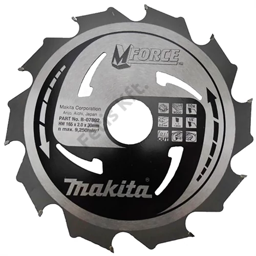 Makita körfűrészlap Mforce 165/30mm Z10