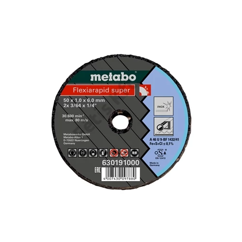 Metabo vágókorong Flexiarapid Super 76x1.0x6.0 Inox