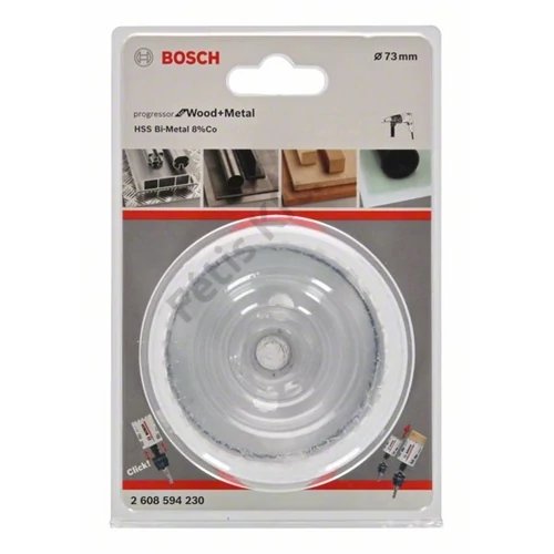 Bosch HSSE Co8 bimetál körkivágó 73x44mm Progressor for Wood&Metal