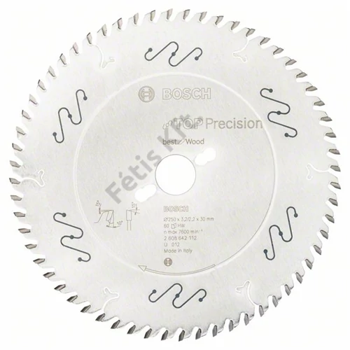 Bosch körfűrészlap 250x30/60 Top Precision Best for Wood