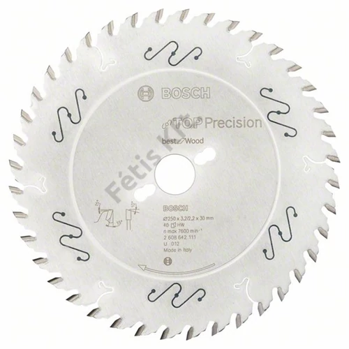 Bosch körfűrészlap 250x30/40 Top Precision Best for Wood
