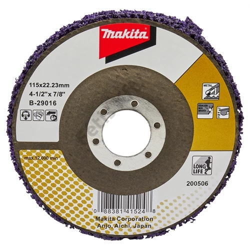 Makita tisztítótárcsa lila üvegszálas 115 mm