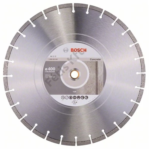 Bosch vágókorong, gyémánt 400x3.2x20/25.4 mm beton