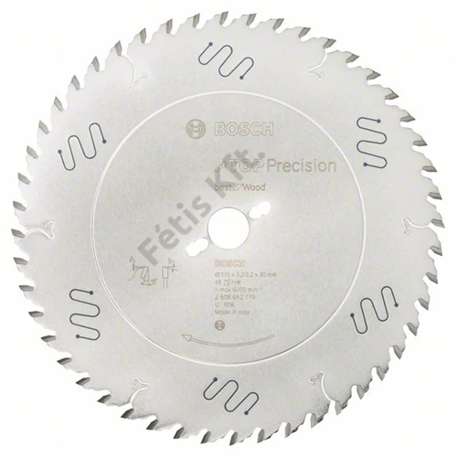 Bosch körfűrészlap 315x30/48 Top Precision Best for Wood