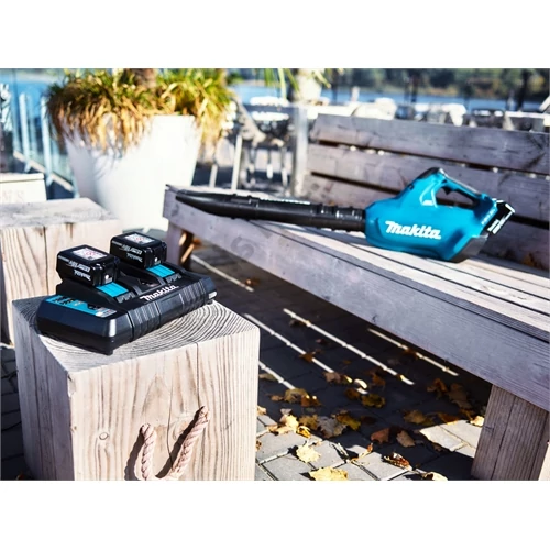Makita DUB362PT4X 2x18V LXT akkus légseprű + 4x5.0Ah + DC18RD dupla töltő + táska