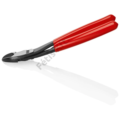 Knipex Erőkímélő oldalcsípő fogó feketére foszfátozott, mártott nyél 200 mm