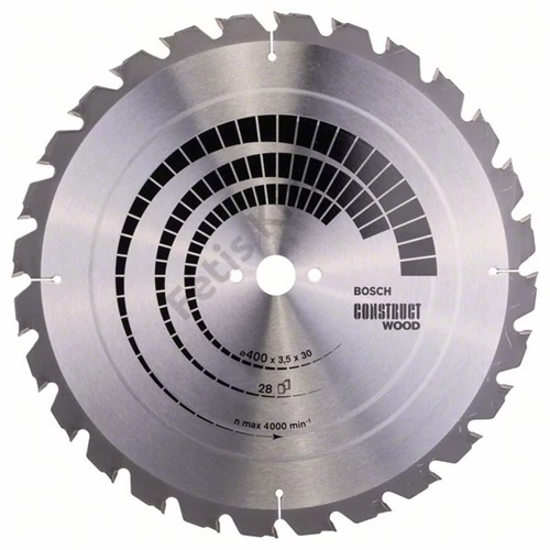 Bosch körfűrészlap 400x30/28 Construct Wood