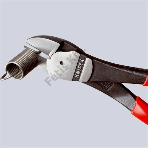Knipex erőkímélő oldalcsípő fogó feketére foszfátozott, többkomponensű nyél 200 mm
