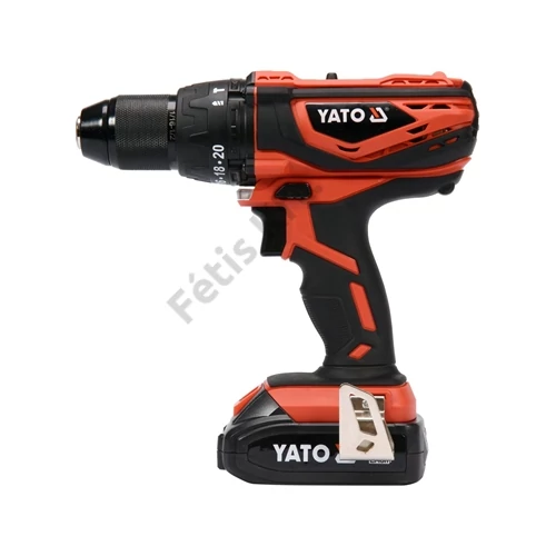 YATO Akkus ütvefúró-csavarozó 18 V Li-ion (1 x 2.0 Ah akku és töltő) (YT-82786)