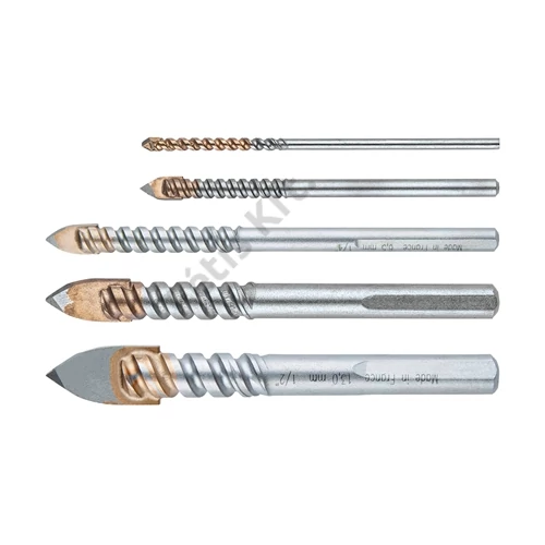 Makita üveg- és csempefúró lapolt készlet 3, 5, 6.5, 10, 13 mm