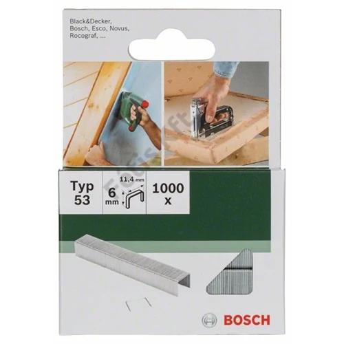 Bosch tűzőkapocs 11.4x0.74x6mm TIP53 (1000db/doboz)