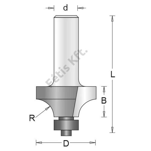 Hikoki lekerekítőmaró 6x22.2x12.7 kör