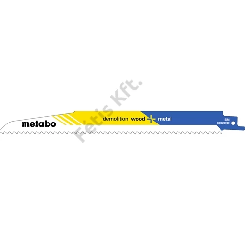 Metabo orrfűrészlap S 1110 DF demolition wood + metal 225 x 1.6 mm 5 db