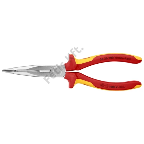Knipex félgömbfejű fogó hajlított VDE 200mm