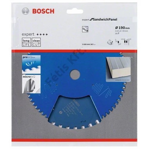 Bosch körfűrészlap 190x30/36 Expert for sandwich panel