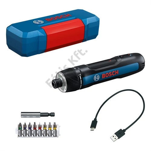 Bosch GO akkus fúrócsavarozó (bitkészlet, bit tartó, karton)