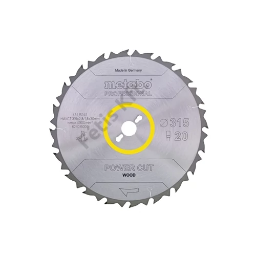 Metabo körfűrészlap HW/CT 315x30, 24 WZ   TKHS 315