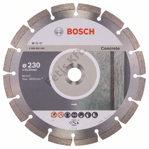 Bosch vágókorong, gyémánt 230x2.3x22.23 mm beton
