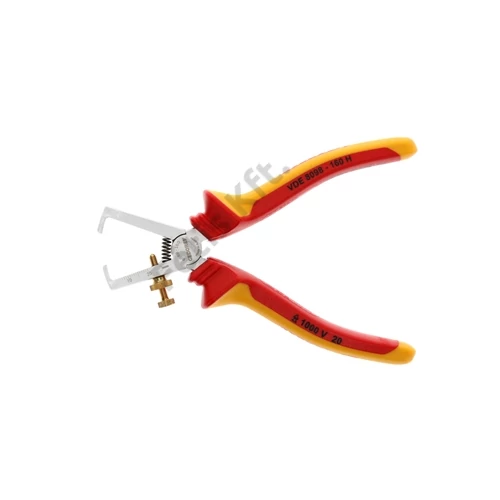 Gedore VDE csupaszító fogó köpenyes szigeteléssel 160 mm 0.8-6 mm2 (VDE 8098-160 H)