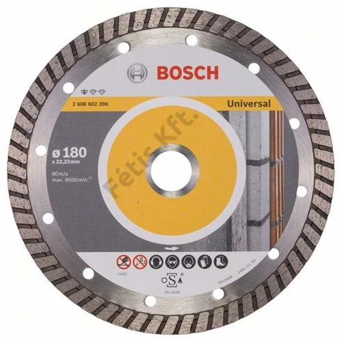 Bosch vágókorong, gyémánt 180x2.5x22.23 mm univerzális, Turbo