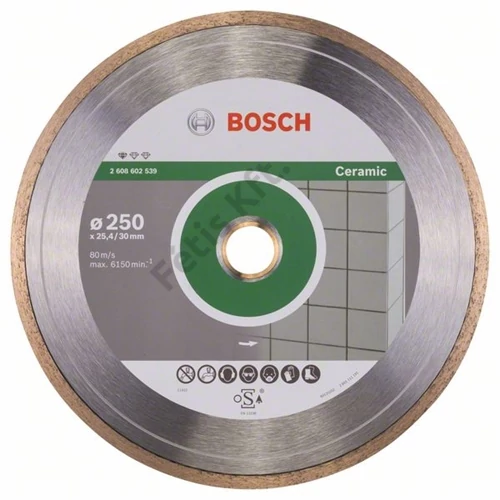 Bosch vágókorong, gyémánt 250x1.6x30/25.4 mm csempe