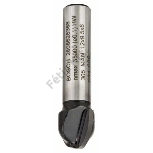Bosch keményfém homorulatmaró (2 vágóél) 12x9.2 40 mm d:8 mm