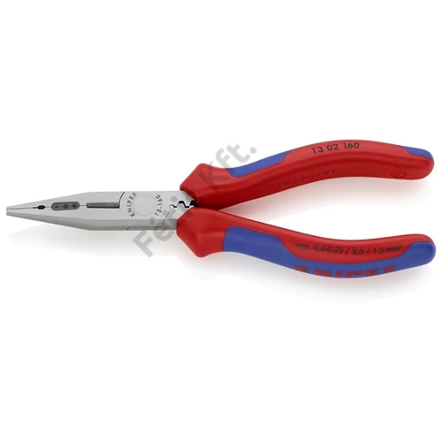 Knipex huzalcsupaszító fogó foszfátozott, többkomponensű nyél 160 mm