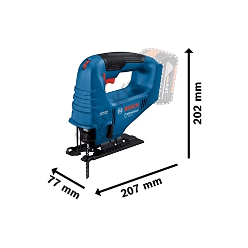 Bosch GST 183-LI akkus szúrófűrész 1x4.0Ah, kofferben