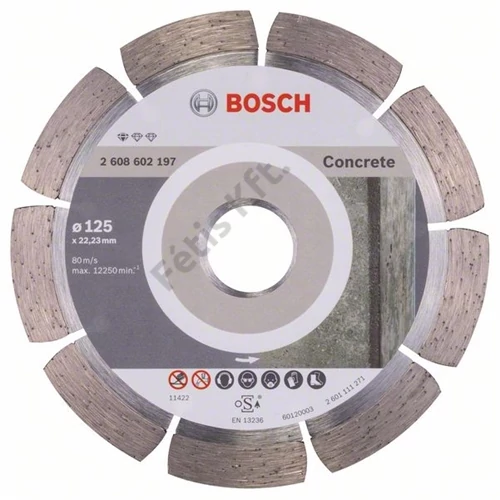 Bosch vágókorong, gyémánt 125x1.6x22.23 mm beton