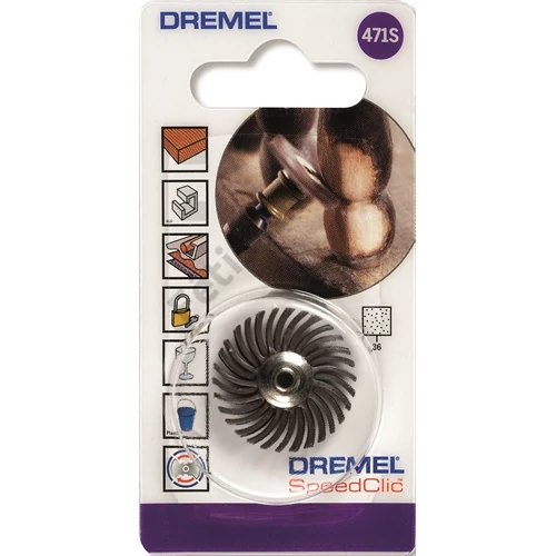 Dremel EZ SpeedClic: rétegeltávolító kefe, 36-os szemcseméret (471S)