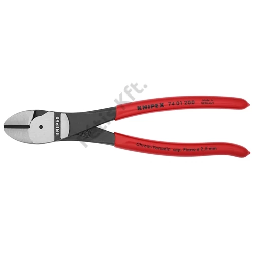 Knipex Erőkímélő oldalcsípő fogó feketére foszfátozott 200 mm