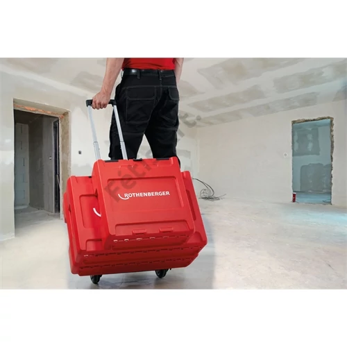 ROTHENBERGER ROCASE 4212 piros, préspofához betéttel (390 x 190 x 120 mm)