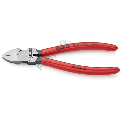 Knipex oldalcsípő fogó műanyaghoz kerek fej mártott nyél 160 mm (bliszter)