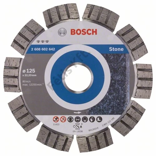 Bosch vágókorong, gyémánt 125x2.2x22.23 mm kő