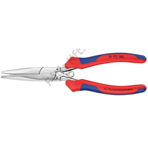 Knipex kárpit kapocs fogó többkomponensű nyél, polírozott 185 mm