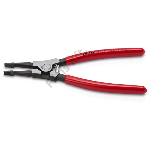 KNIPEX 45 11 170 SB Szerelőfogó rugós gyűrűkhöz (tengelyek) műanyaggal bevonva barnított 170 mm (seegerfogó)