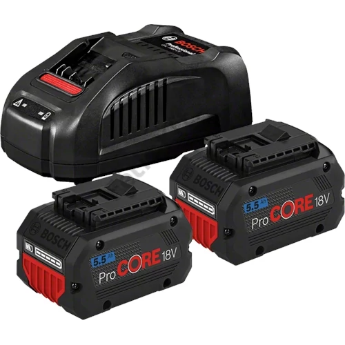 Bosch 2 x ProCORE 18V 5.5Ah akkumulátor + GAL 1880 CV gyorstöltő
