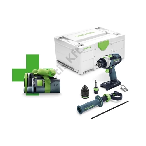 Festool Akkus ütvefúró-csavarbehajtó gép QUADRIVE TPC 18/4 I- Basic-5,0