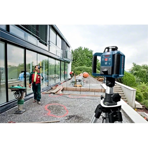 Bosch GRL 250 HV Rotációs lézer távirányítóval, akkuval kofferban