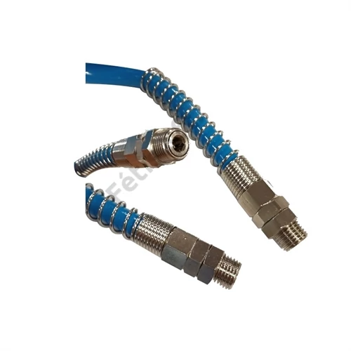 Betta PU spiráltömlő 12/8 mm kék 7.5m 3/8 forgó csavarzattal
