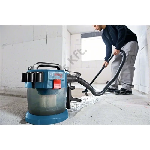 Bosch GAS 18V-10 L akkus porszívó görgőkkel (akku és töltő nélkül)