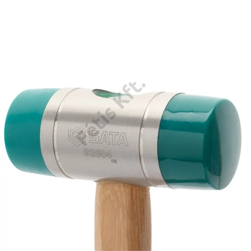 SATA kétfejes gumikalapács 45 mm hickoryfa nyéllel