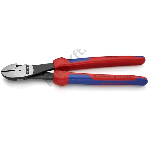 Knipex Erőkímélő oldalcsípő fogó feketére foszfátozott 250 mm