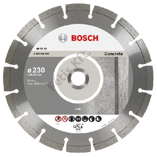 Bosch vágókorong, gyémánt 125x1.6x22.23 mm beton