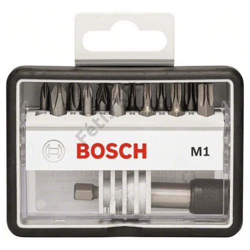 Bosch extra kemény Robust Line bit készlet, PH/PZ/T 12 részes + bittartó